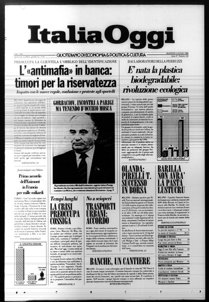 Italia oggi : quotidiano di economia finanza e politica